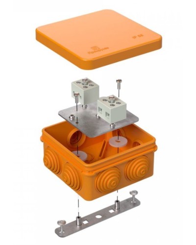 Коробка огнестойкая 40-0210-FR6.0-4 Е15-Е120 80х80х40. Коробка огнестойкая для открытой установки. Промрукав в Вологде