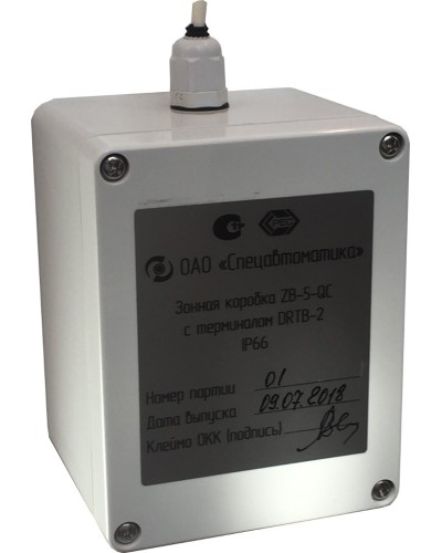 ZB-5-QC с DRTB-2 исп.02. Монтажная зонная коробка. Спецавтоматика, Москва в Вологде