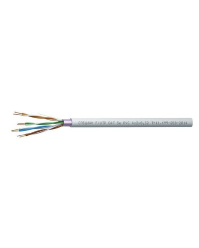СПЕЦЛАН F/UTP Cat 5e PVC 1х2х0,52. Кабель «витая пара» (LAN) для структурированных систем связи. Спецкабель в Вологде