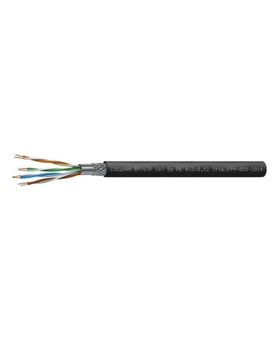 СПЕЦЛАН SF/UTP Cat 5e PE 1х2х0,52. Кабель «витая пара» (LAN) для структурированных систем связи. Спецкабель в Вологде