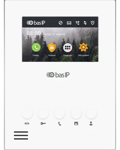 AU-04LA (AU-04L) WHITE. Монитор IP-домофона. BAS-IP в Вологде