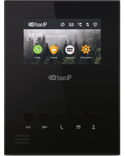 AU-04LA (AU-04L) BLACK. Монитор IP-домофона. BAS-IP в Вологде