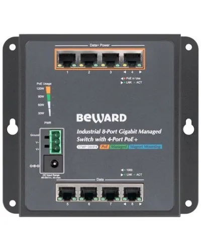 STWP-08HP4. Коммутатор 8-портовый. Beward в Вологде