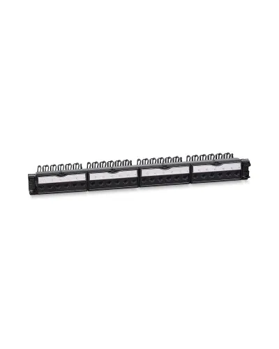 PL-24-KJ-RJ45-Cat.6a-180T (11832c): Патч-панель 19" (1U), 24 порта RJ-45, категория 6a, с задним кабельным организатором в Вологде