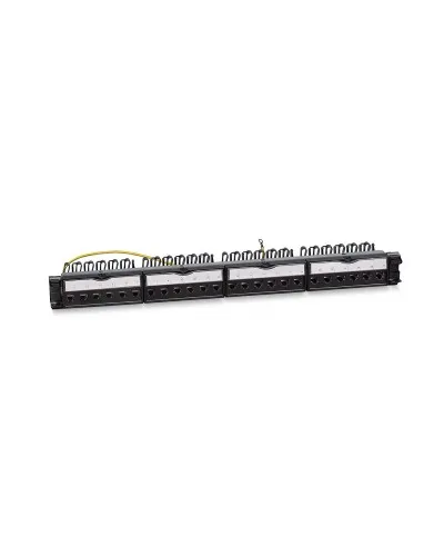 PL-24-KJ-RJ45-Cat.6a-SH-180T (11834c): Патч-панель 19" (1U), 24 порта RJ-45, категория 6a, полностью экранированная в Вологде