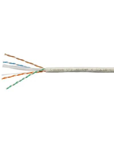 UTP-4P-Cat.6-SOLID-GY (7178c). Кабель «витая пара» (LAN) для структурированных систем связи. CABEUS в Вологде