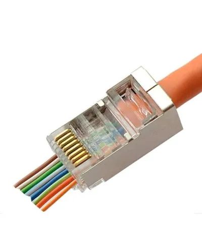 8P8C-SH-C6-FC (100 шт) (10797c). Разъем RJ-45. CABEUS в Вологде