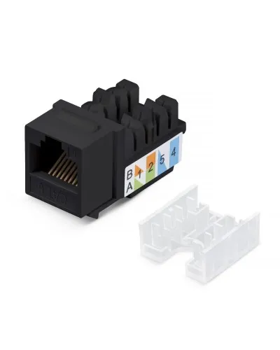 KJ-RJ45-Cat.6-90-SW-BK (10102c). Вставка Keystone Jack RJ-48. CABEUS в Вологде
