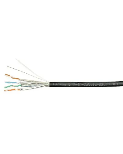 STP-4P-Cat.6a-SOLID-OUT-LSZH-UV (7198c). Кабель «витая пара» (LAN) для структурированных систем связи. CABEUS в Вологде
