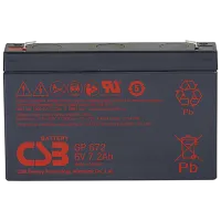 CSB GP 672. Аккумулятор герметичный свинцово-кислотный. CSB