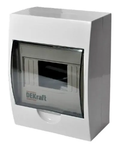 ЩРН-П-6 IP41 настенный (31009DEK). Щиток модульный с прозрачной дверцей. DEKraft в Вологде