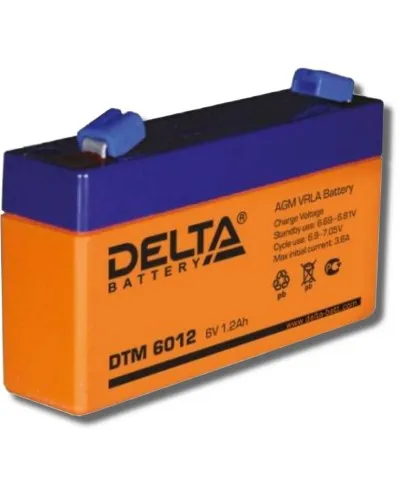 Delta DTM 6012. Аккумулятор герметичный свинцово-кислотный. Delta в Вологде