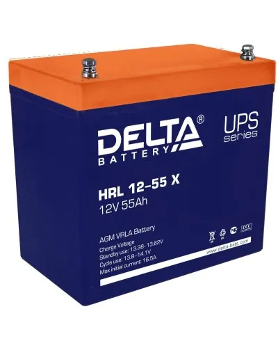 Delta HRL 12-55 X. Аккумулятор герметичный свинцово-кислотный. Delta в Вологде