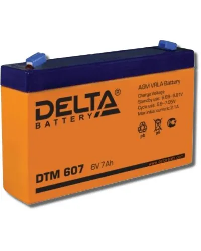 Delta DTM 607. Аккумулятор герметичный свинцово-кислотный. Delta в Вологде