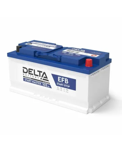 Delta START MASTER EFB 12105 (105 Ah). Аккумулятор автомобильный герметичный свинцово-кислотный. Delta в Вологде