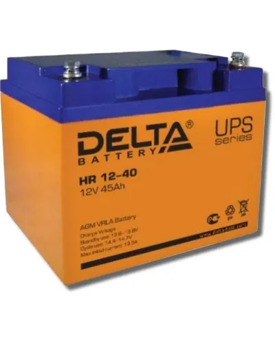 Delta HR 12-40. Аккумулятор герметичный свинцово-кислотный. Delta в Вологде