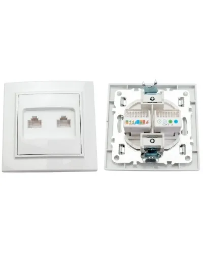 Минск Розетка RJ-45+Phone СП (ERK00-135-10). Розетка RJ-45+Phone СП. EKF в Вологде