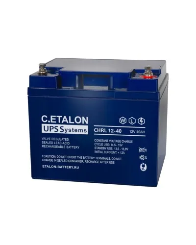 C.ETALON CHRL 12-40. Аккумулятор герметичный свинцово-кислотный. ETALON в Вологде