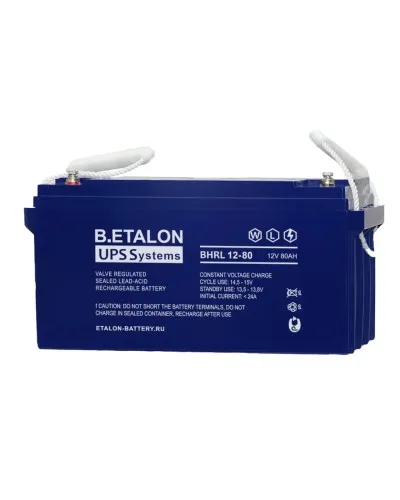 B.ETALON BHRL 12-80. Аккумулятор герметичный свинцово-кислотный. ETALON в Вологде