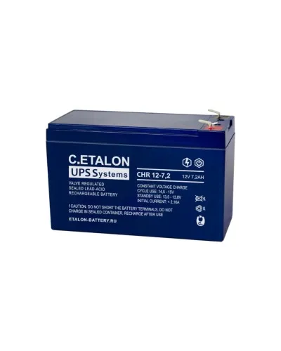 C.ETALON CHR 12-7,2. Аккумулятор герметичный свинцово-кислотный. ETALON в Вологде