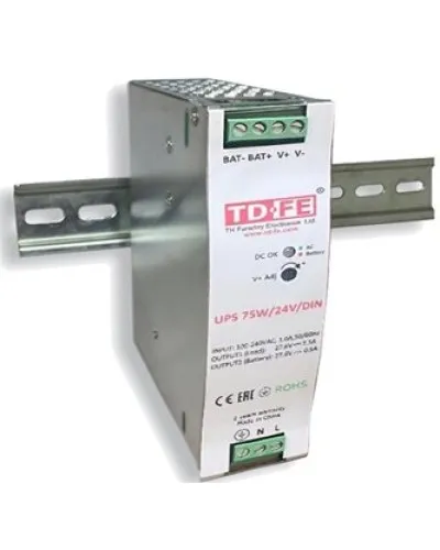 UPS 75W/24V/DIN. Блок бесперебойного питания. FARADAY в Вологде