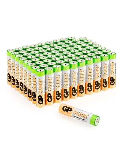 GP Super Alkaline 24A AAA (GP 24A-2CRVS80), упак. 80 шт.. Алкалиновые батарейки. GP Batteries в Вологде