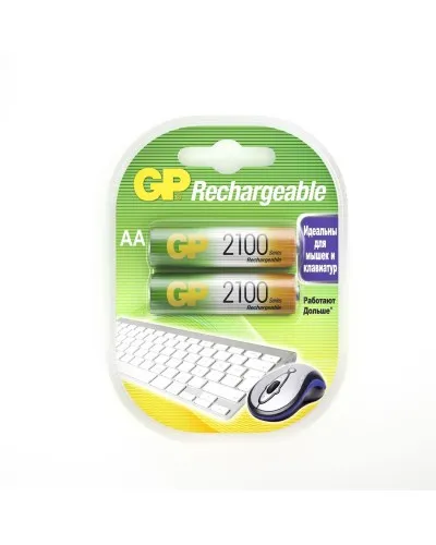 GP 210AAHC AA (GP 210AAHC-2DECRC2), упак. 2 шт.. Перезаряжаемые аккумуляторы. GP Batteries в Вологде