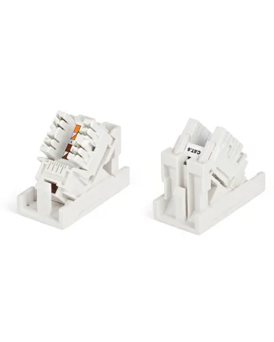 SIP2K-C6-M45-22.5. Вставка 45x22,5 с наклонным модулем RJ-45 категории 6. Hyperline в Вологде