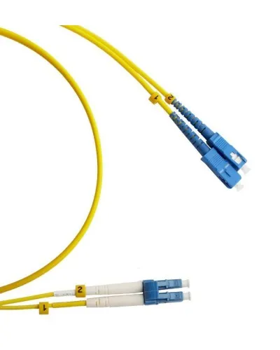 FC-D2-9-LC/UR-SC/UR-H-3M-LSZH-YL. Патч-корд волоконно-оптический LC/UPC-SC/UPC. Hyperline в Вологде