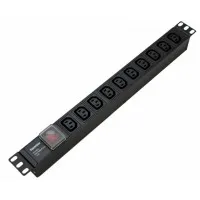 SHE19-10IEC-S-IEC. Блок розеток 19. Hyperline