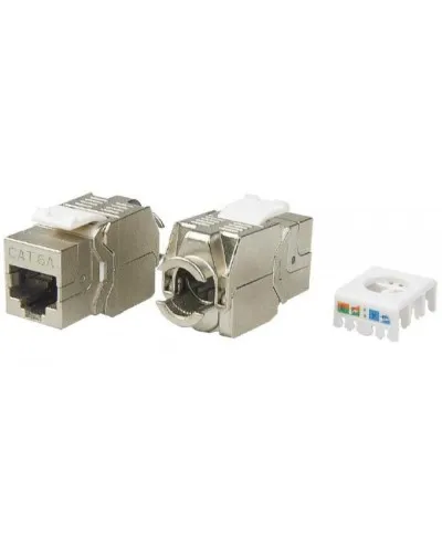 KJ8-8P8C-C6A-180-TLS-SH-F-WH. Вставка Keystone Jack RJ-45. Hyperline в Вологде