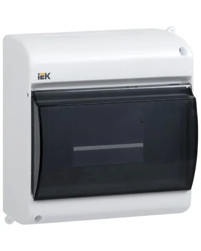 Корпус пластиковый КМПн 2/6 IP30 белый KREPTA 3 (MKP42-N-06-30-09). Щиток модульный с прозрачной дверцей, настенный. IEK в Вологде
