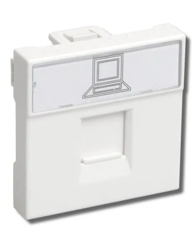 РКИ-20-00-П RJ-45 UTP белая (CKK-40D-RI2-K01). Розетка информационная 2 модуля ПРАЙМЕР. IEK в Вологде