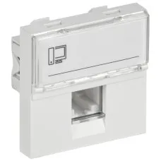 Розетка RJ45 кат.6 PRIMER РКИ-20-00-П-6 белый IEK (PR-KK40D-RI-0-2-1C06U-K01). Розетка RJ-45. IEK