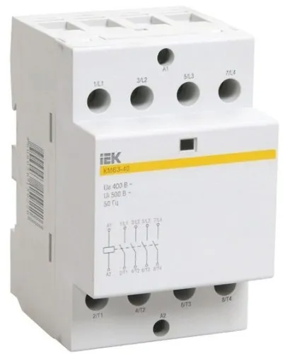 Контактор модульный КМ63-40 AC/DC (MKK21-63-40). Контактор модульный. IEK в Вологде