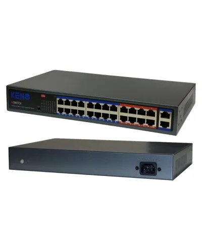 KN-SW2402POE+. Коммутатор с питанием по PoE. KENO в Вологде