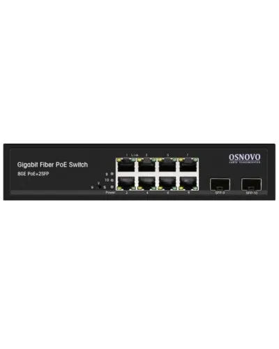 SW-80802(150W). Промышленный PoE коммутатор Gigabit Ethernet на 10 портов. OSNOVO в Вологде