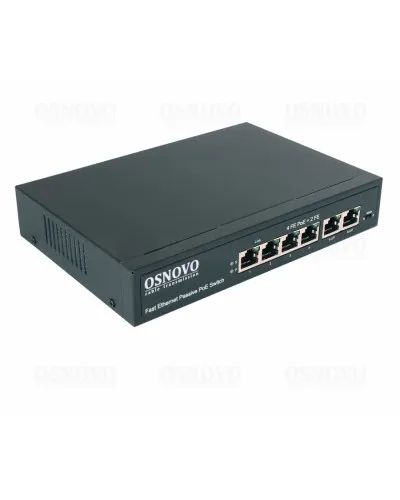 SW-20600/A(80W). Коммутатор Fast Ethernet на 6 портов. OSNOVO в Вологде