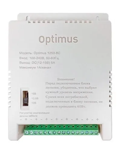 1250-8C. Источник вторичного электропитания импульсный (IP56). Optimus в Вологде
