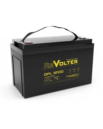 Revolter GPL 12100. Аккумулятор автомобильный герметичный свинцово-кислотный. Revolter в Вологде