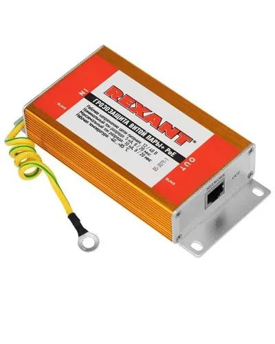Грозозащита витой пары разъем RJ45 с PoE REXANT (05-3079-1). Устройство грозозащиты цепей питания. Rexant в Вологде