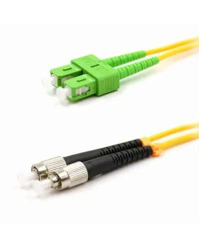 Патч-корд оптический переходной (SM), 9/125 (OS2), SC/APC-FC/UPC, (Duplex), PVC, 5м REXANT (50-2857-1): Патч-корд оптический в Вологде