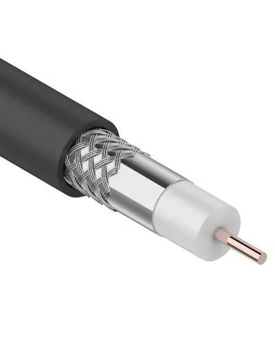 RG-6U, 75 Ом, CCS/Al/Al, 64%, 100 м OUTDOOR. REXANT (01-2202). Кабель коаксиальный радиочастотный. Rexant в Вологде