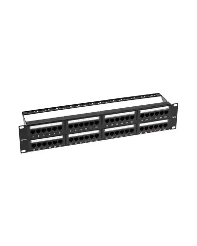 Панель коммутационная с кабельными органайзерами 19", 2U, 48 портов, UTP, RJ-45, CAT 5e REXANT PRO (02-0032): Патч-панель 19" в Вологде