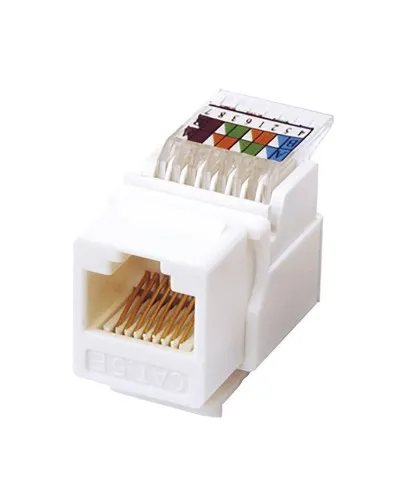 Модуль Keystone Jack RJ-45(8P8C), UTP, CAT 5e, тип 180 градусов, самозажимной, белый REXANT (03-1012): Модуль Keystone Jack в Вологде