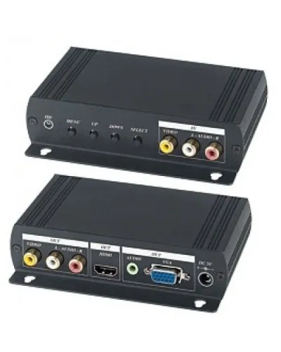 AD001HH. Преобразователь композитного видео и аудиосигналов в VGA и HDMI. SC&T в Вологде