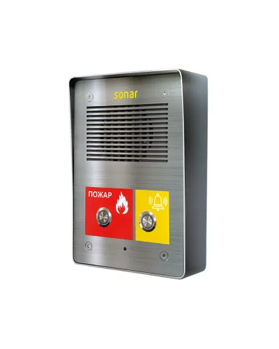 SNA-8521CR. Подстанция (Сетевая вызывная панель интеркома. 2 кнопки, реле). Sonar в Вологде