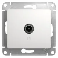 Glossa розетка TV антенна коннектор, 1-местная, скрытой установки, механизм, белый (GSL000193). Розетка TV антенна. Systeme Electric