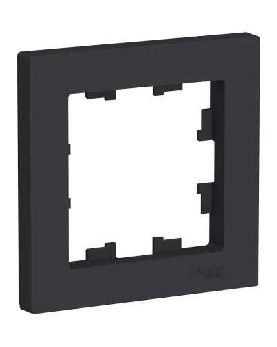 AtlasDesign рамка 1-постовая универсальная, карбон (ATN001001). Рамка универсальная. Systeme Electric в Вологде