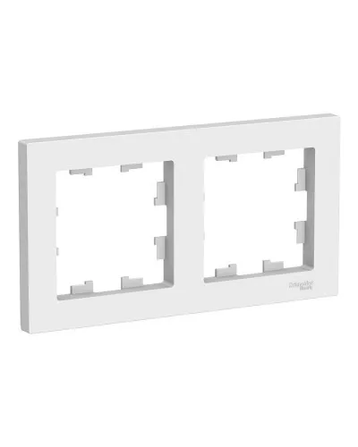 AtlasDesign рамка 2-местная универсальная, белый (ATN000102). Рамка. Systeme Electric в Вологде